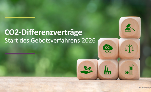 CO2-Differenzverträge: Start des Gebotsverfahrens 2026
