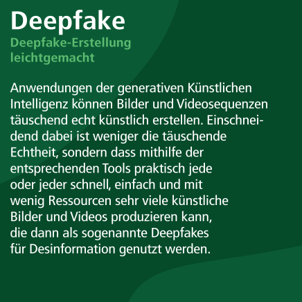 Dossier Cybersicherheit - Deepfakes 1