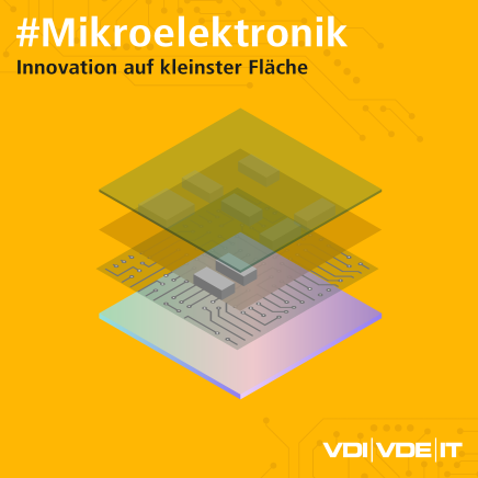 Das Deckblatt des Dossiers. Eine schematische Darstellung eines Mikrochips.