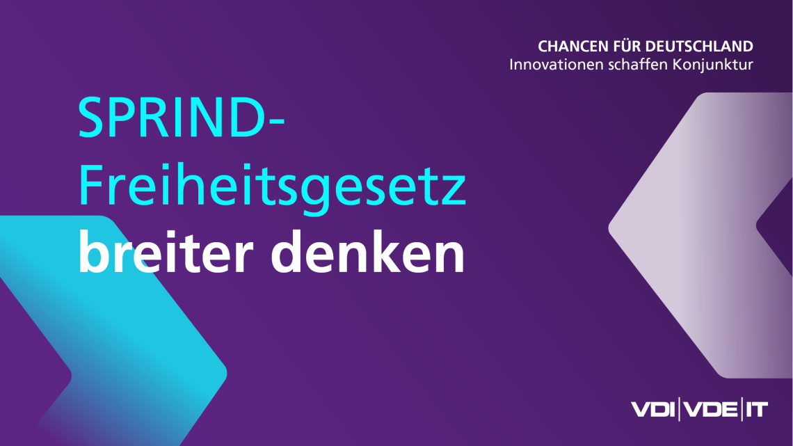 Text im Bild: SPRIND-Freiheitsgesetz breiter denken