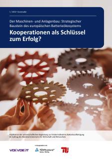 Titelseite der Publikation. Zu sehen sind Zahnräder und Hände.