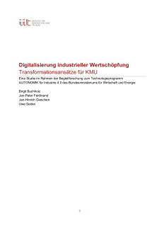 Cover Digitalisierung industrieller Wertschöpfung
