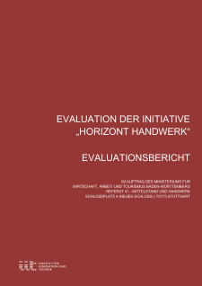 Cover Evaluation der Initiative „HORIZONT HANDWERK“