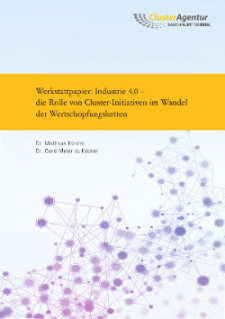 Cover Werkstattpapier Industrie 4.0 – die Rolle der Cluster-Initiativen im Wandel der Wertschöpfungsketten