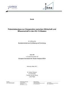 Deckblatt der Potenzialanalyse