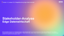 Cover Stakeholder-Analyse Edge Datenwirtschaft