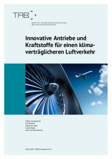 Titelseite einer Publikation. Auf einem Foto ist Flugzeugtriebwerk abgebildet.