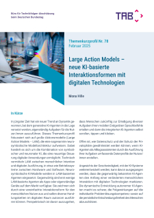 Cover TAB-Themenkurzprofil: Large Action Models