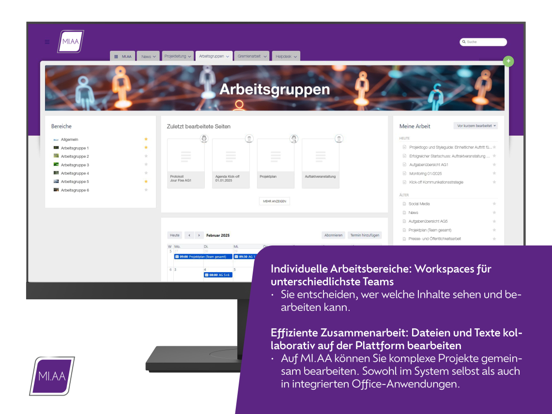 MI.AA: Individuelle Arbeitsbereiche: Workspaces für unterschiedlichste Teams
