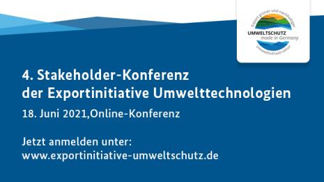 Stakeholder-Konferenz Exportinitiative Umwelttechnologien (2021)