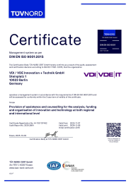 Certificate ISO 9001