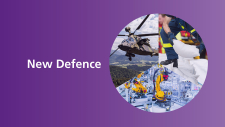 Bildcollage mit dem Titel "New Defence"