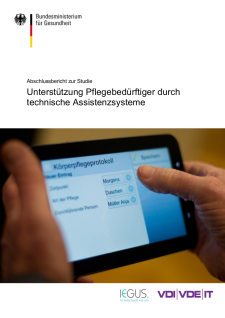 Deckblatt Unterstützung Pflegebedürftiger durch technische Assistenzsysteme 